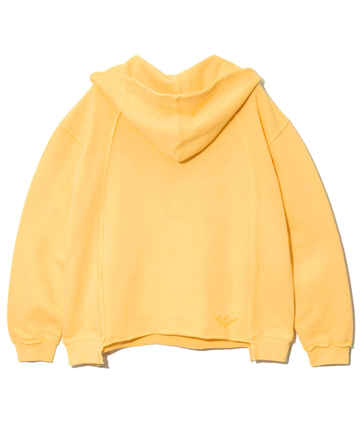 go slow caravan(ゴースローキャラバン) |UNIQUEインレイ切替フーディーPIGMENT DYE (MENS)