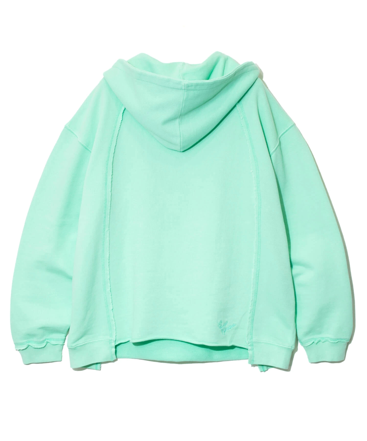 go slow caravan(ゴースローキャラバン) |UNIQUEインレイ切替フーディーPIGMENT DYE (MENS)