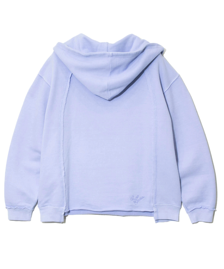 go slow caravan(ゴースローキャラバン) |UNIQUEインレイ切替フーディーPIGMENT DYE (MENS)