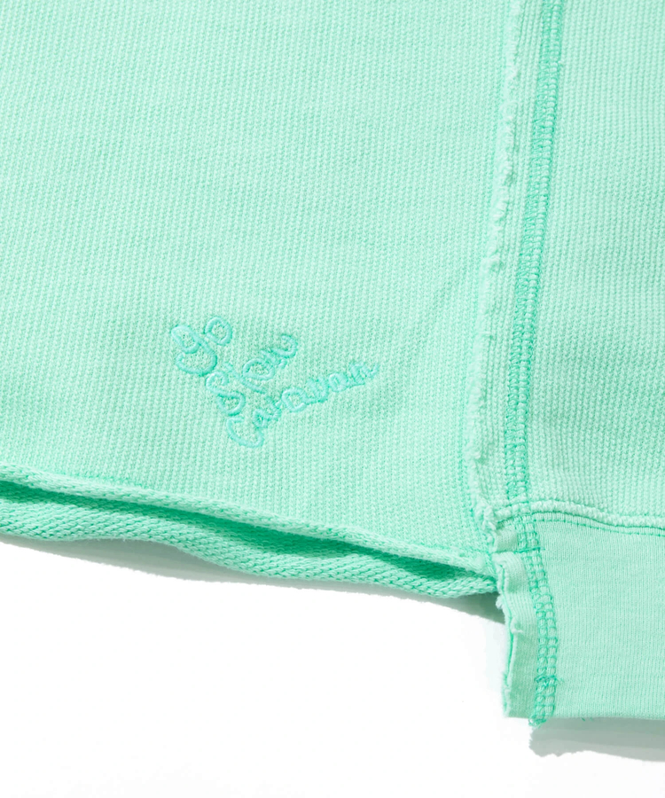 go slow caravan(ゴースローキャラバン) |UNIQUEインレイ切替フーディーPIGMENT DYE (MENS)