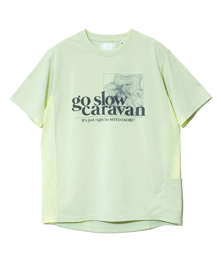 go slow caravan(ゴースローキャラバン) |Drymix 等高線LOGO アクティビTEE (MENS)