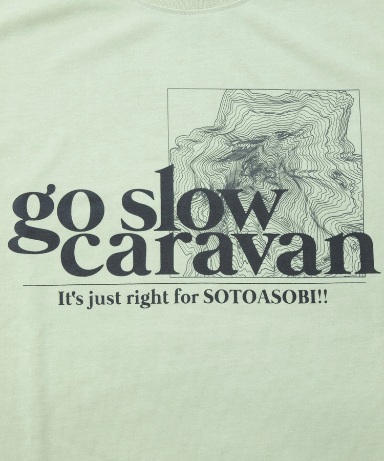 go slow caravan(ゴースローキャラバン) |Drymix 等高線LOGO アクティビTEE (MENS)
