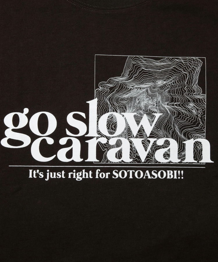 go slow caravan(ゴースローキャラバン) |Drymix 等高線LOGO アクティビTEE (MENS)