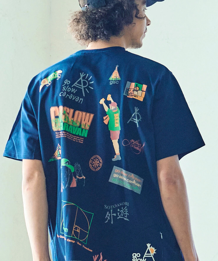 go slow caravan(ゴースローキャラバン) |Drymix gscいっぱいアクティビTEE (MENS)