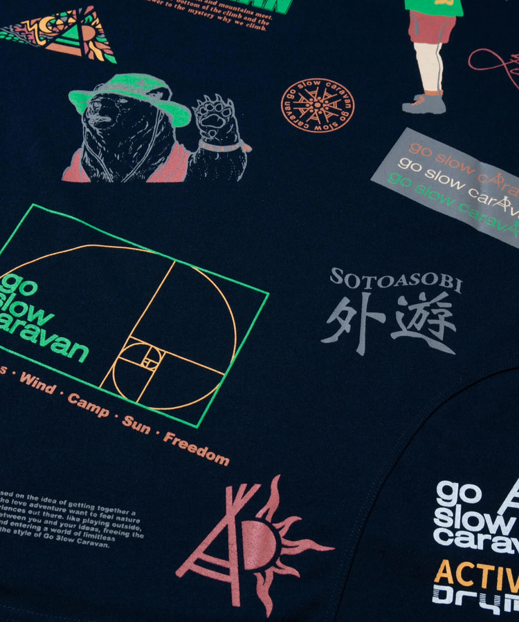 go slow caravan(ゴースローキャラバン) |Drymix gscいっぱいアクティビTEE (MENS)