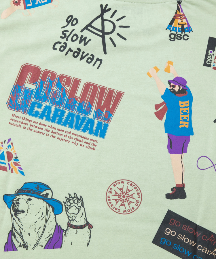 go slow caravan(ゴースローキャラバン) |Drymix gscいっぱいアクティビTEE (MENS)