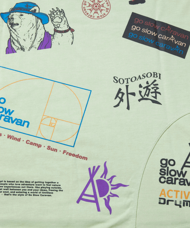 go slow caravan(ゴースローキャラバン) |Drymix gscいっぱいアクティビTEE (MENS)