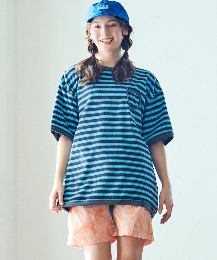 go slow caravan(ゴースローキャラバン) |80S パイルボーダーTEE (MENS)