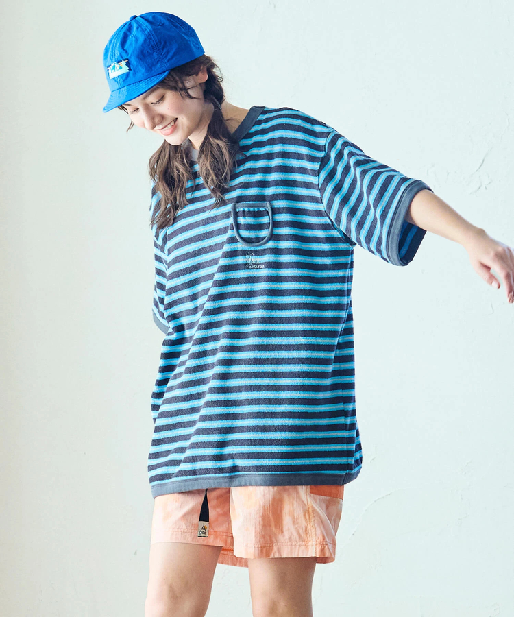 go slow caravan(ゴースローキャラバン) |80S パイルボーダーTEE (MENS)