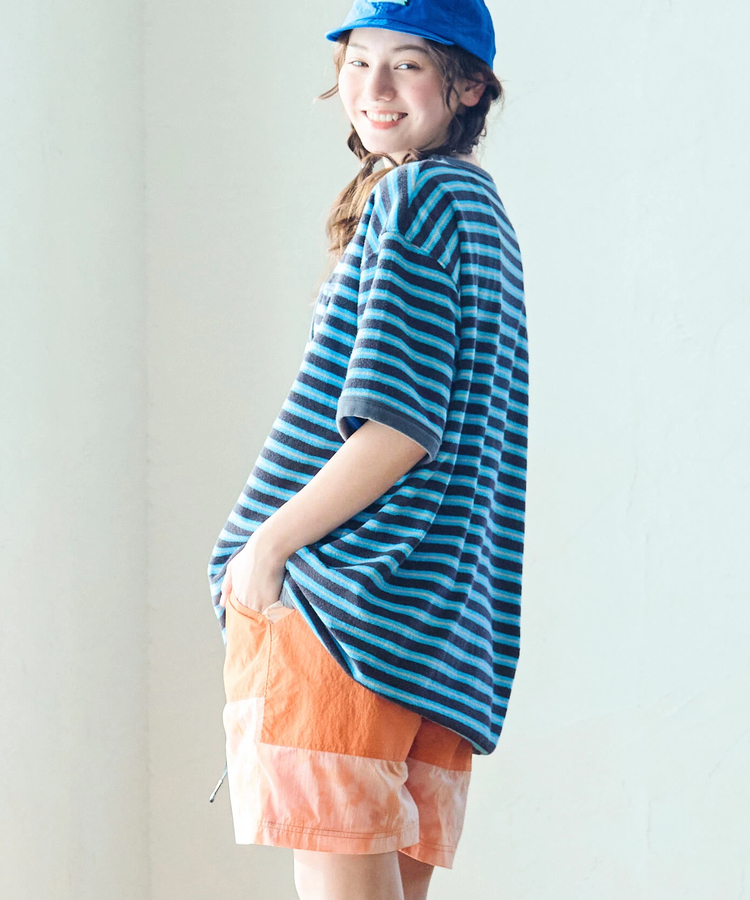 go slow caravan(ゴースローキャラバン) |80S パイルボーダーTEE (MENS)