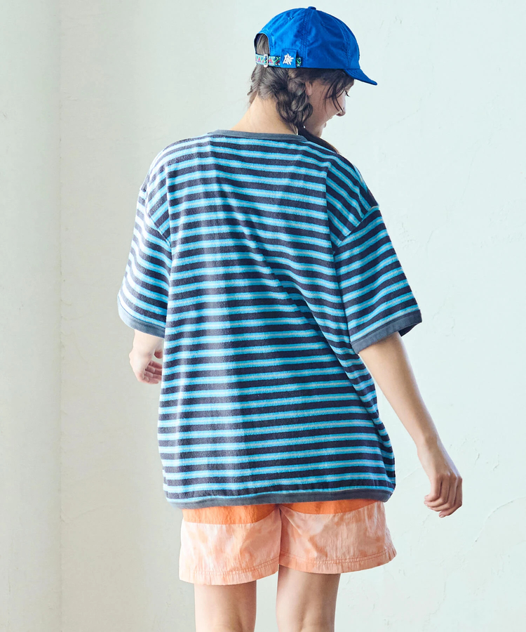 go slow caravan(ゴースローキャラバン) |80S パイルボーダーTEE (MENS)
