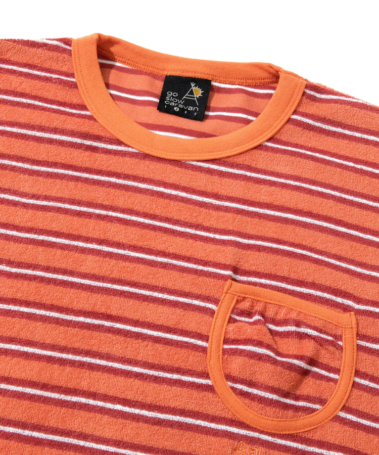 go slow caravan(ゴースローキャラバン) |80S パイルボーダーTEE (MENS)