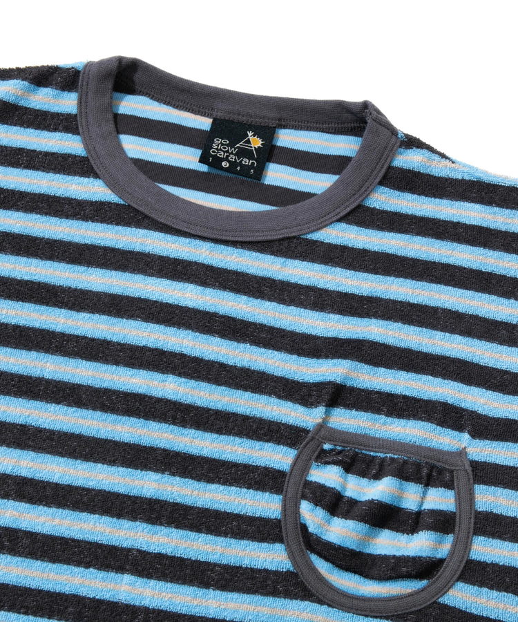 go slow caravan(ゴースローキャラバン) |80S パイルボーダーTEE (MENS)