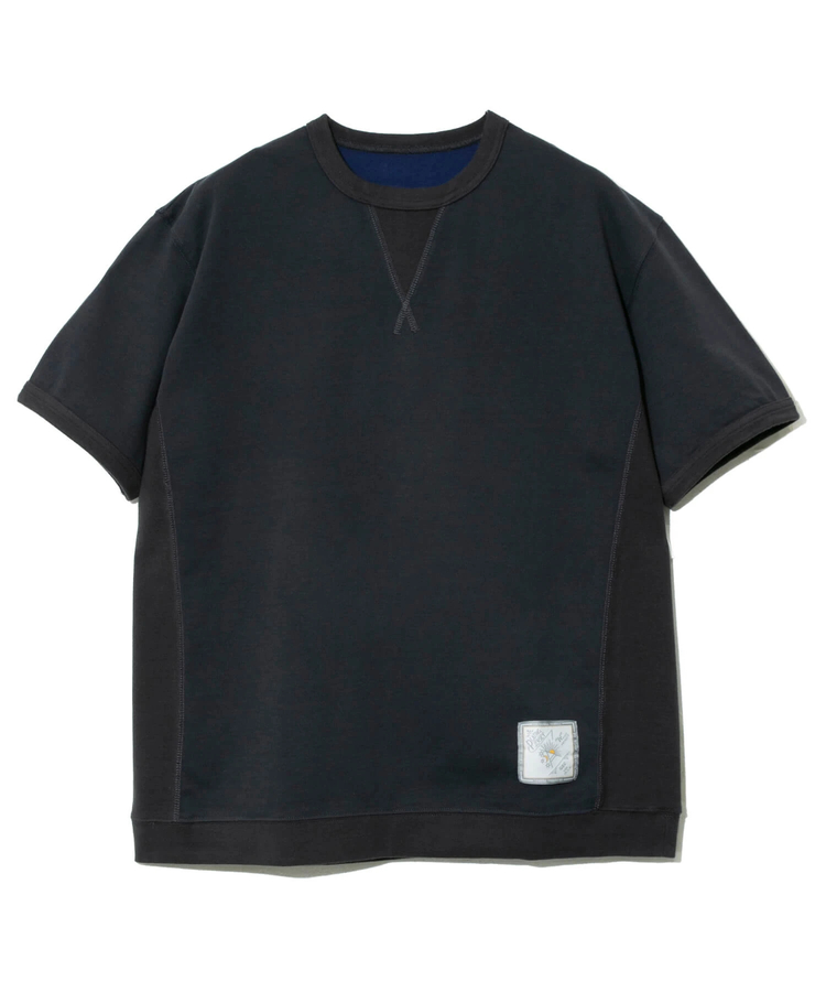 go slow caravan(ゴースローキャラバン) |Wフェイス天竺 リバーシブル トリムパネルリブゆったりTE (MENS/WOMENS)