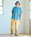 go slow caravan(ゴースローキャラバン) |Wフェイス天竺 リバーシブル トリムパネルリブゆったりTE (MENS/WOMENS)