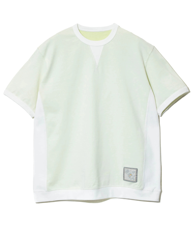 go slow caravan(ゴースローキャラバン) |Wフェイス天竺 リバーシブル トリムパネルリブゆったりTE (MENS/WOMENS)