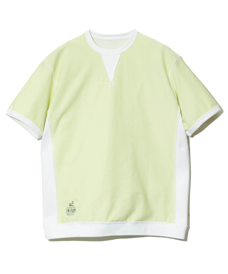 go slow caravan(ゴースローキャラバン) |Wフェイス天竺 リバーシブル トリムパネルリブゆったりTE (MENS/WOMENS)