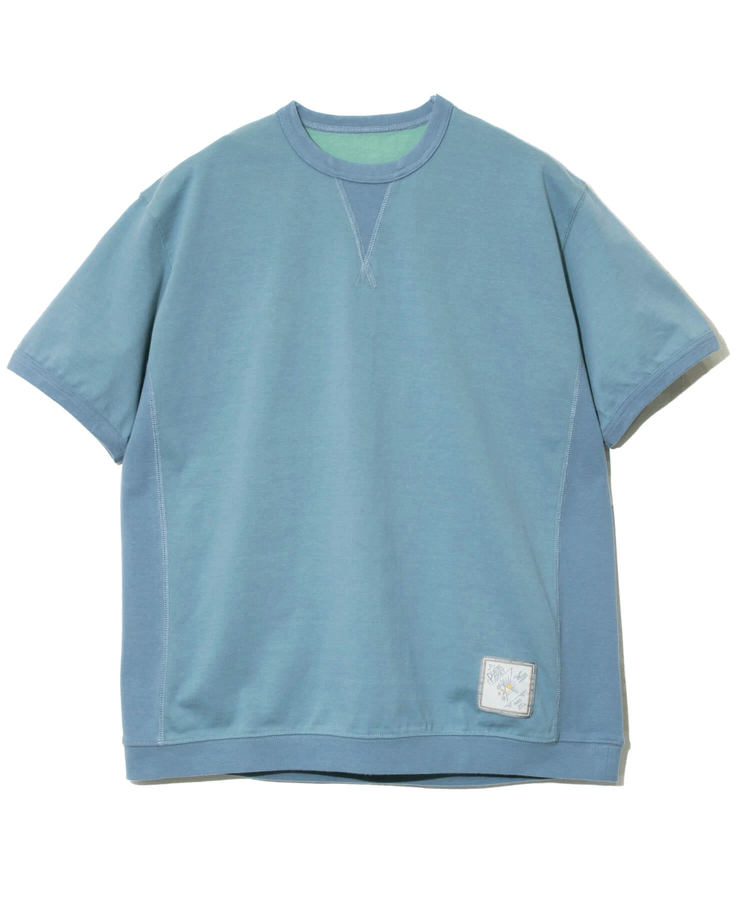 go slow caravan(ゴースローキャラバン) |Wフェイス天竺 リバーシブル トリムパネルリブゆったりTE (MENS/WOMENS)
