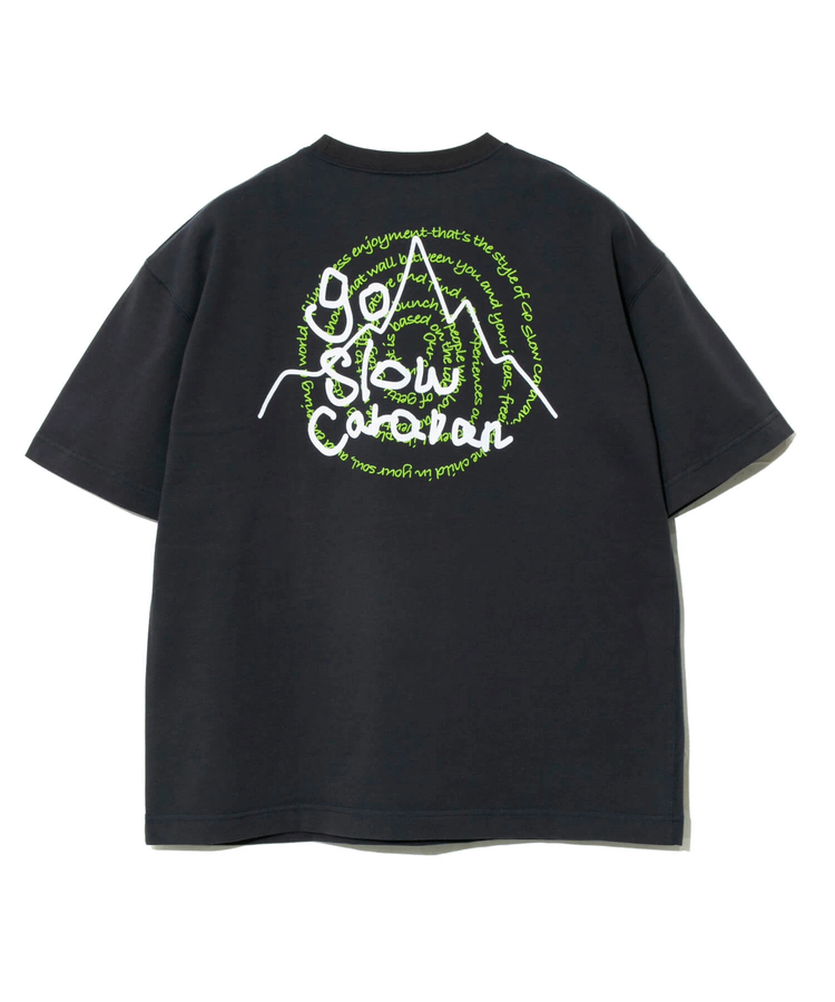 go slow caravan(ゴースローキャラバン) |Wフェイス天竺 リバーシブル ロゴプリント TEE (MENS)