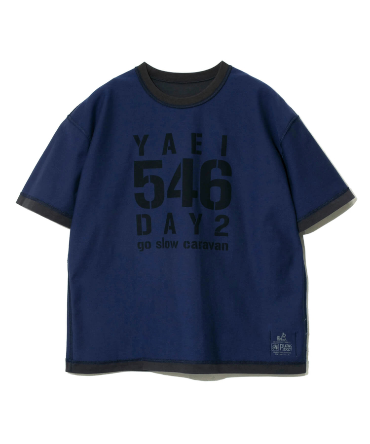 go slow caravan(ゴースローキャラバン) |Wフェイス天竺 リバーシブル ロゴプリント TEE (MENS)