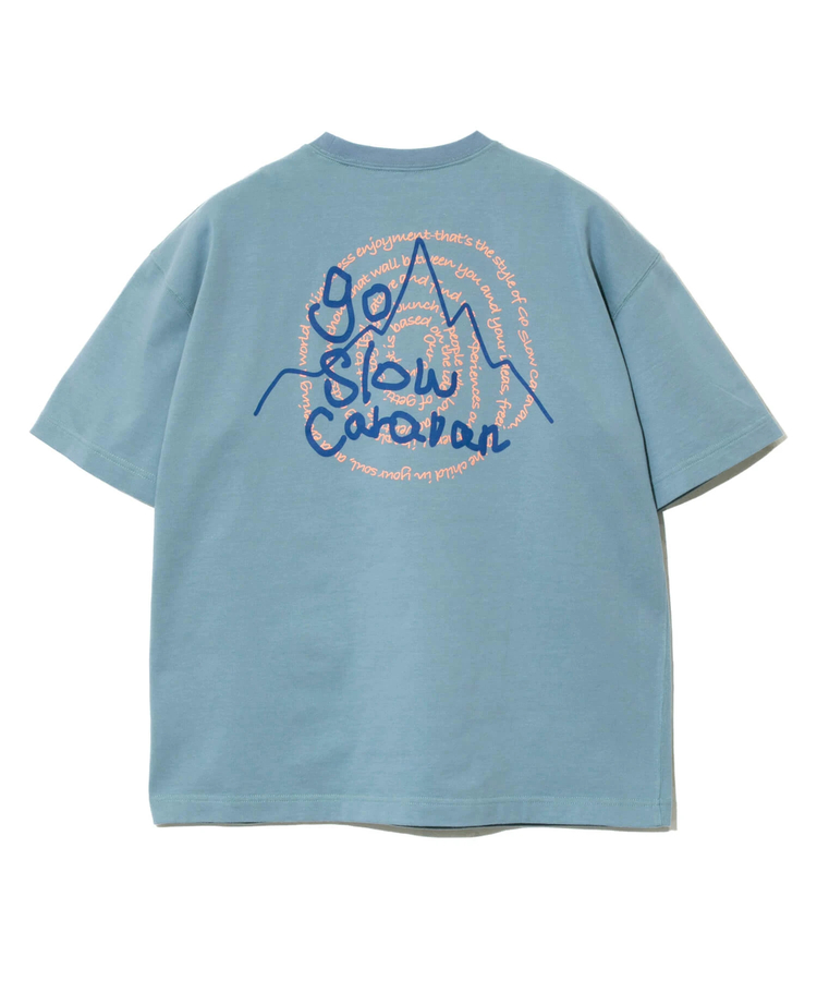 go slow caravan(ゴースローキャラバン) |Wフェイス天竺 リバーシブル ロゴプリント TEE (MENS)