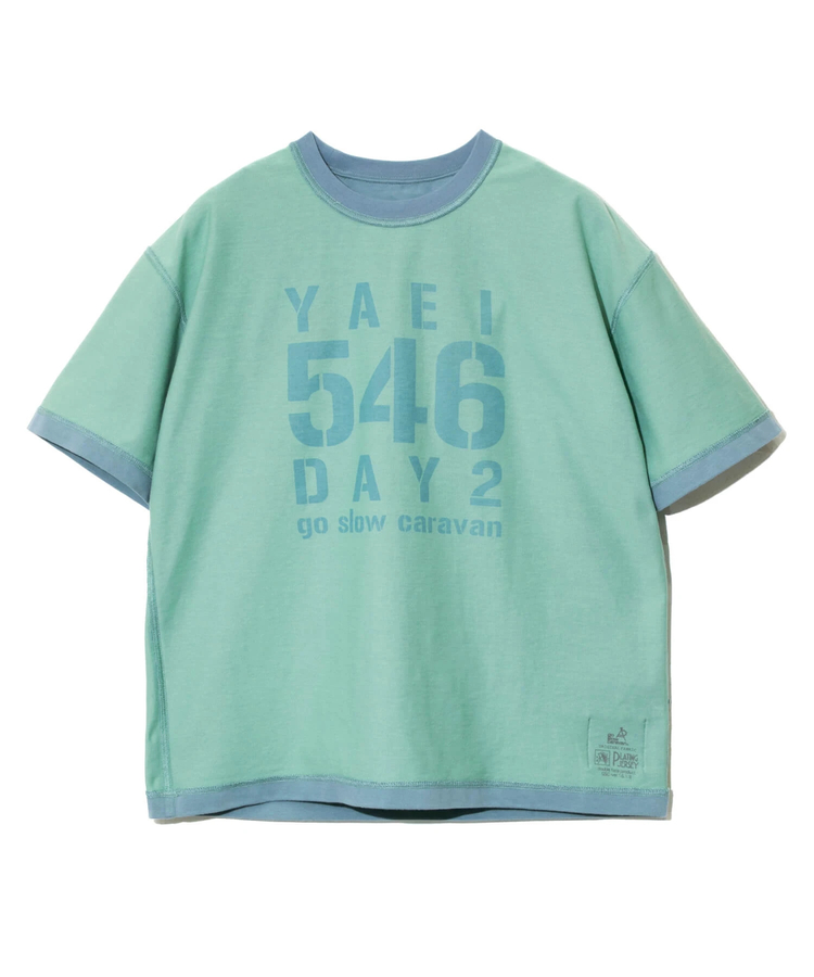 go slow caravan(ゴースローキャラバン) |Wフェイス天竺 リバーシブル ロゴプリント TEE (MENS)
