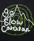 go slow caravan(ゴースローキャラバン) |Wフェイス天竺 リバーシブル ロゴプリント TEE (MENS)