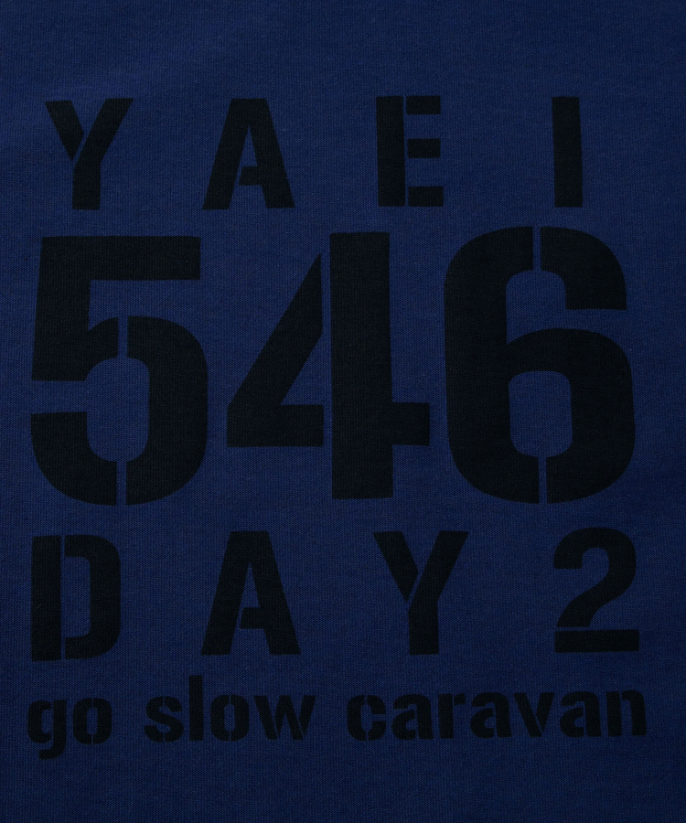 go slow caravan(ゴースローキャラバン) |Wフェイス天竺 リバーシブル ロゴプリント TEE (MENS)