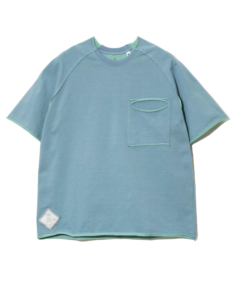 go slow caravan(ゴースローキャラバン) |Wフェイス天竺 カットオフ PKT TEE (MENS)