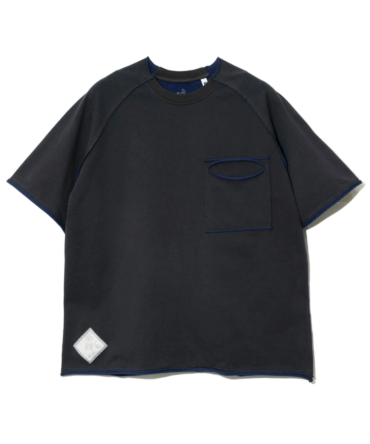 go slow caravan(ゴースローキャラバン) |Wフェイス天竺 カットオフ PKT TEE (MENS)