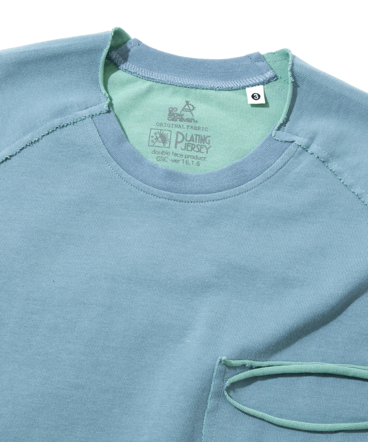 go slow caravan(ゴースローキャラバン) |Wフェイス天竺 カットオフ PKT TEE (MENS)