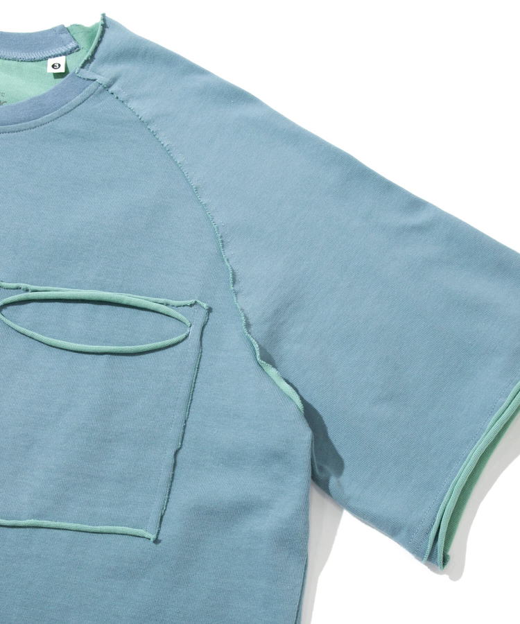 go slow caravan(ゴースローキャラバン) |Wフェイス天竺 カットオフ PKT TEE (MENS)