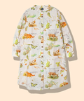 go slow caravan(ゴースローキャラバン) |オリジナル総柄Ptノーカラーシャツワンピース (WOMENS)