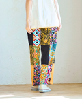 go slow caravan(ゴースローキャラバン) |総柄パッチワークパンツ (WOMENS)