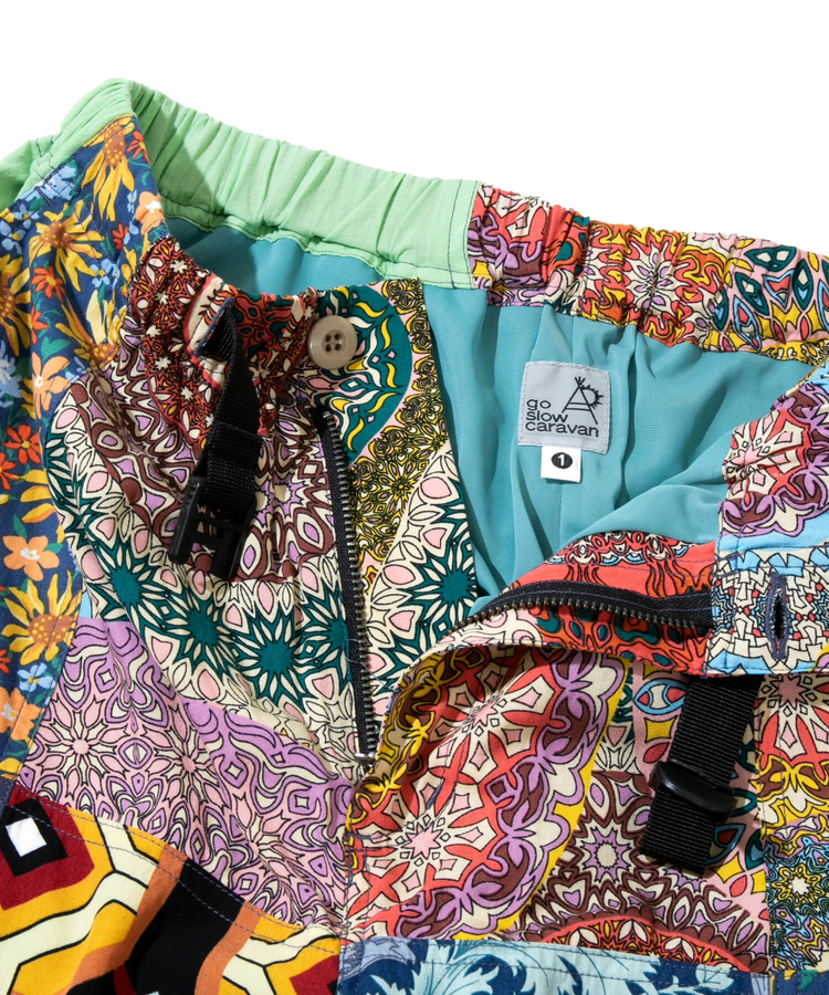 go slow caravan(ゴースローキャラバン) |総柄パッチワークパンツ (WOMENS)
