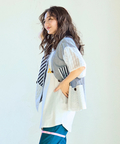 go slow caravan(ゴースローキャラバン) |ストライプ/チェックハーフシャツ (WOMENS)