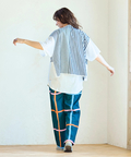 go slow caravan(ゴースローキャラバン) |ストライプ/チェックハーフシャツ (WOMENS)