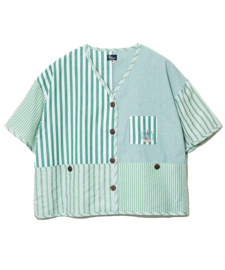 go slow caravan(ゴースローキャラバン) |ストライプ/チェックハーフシャツ (WOMENS)