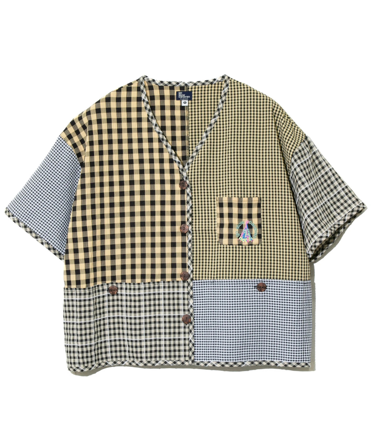 go slow caravan(ゴースローキャラバン) |ストライプ/チェックハーフシャツ (WOMENS)