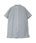 go slow caravan(ゴースローキャラバン) |ストライプ/チェックドルマンオーバーシャツワンピース (WOMENS)