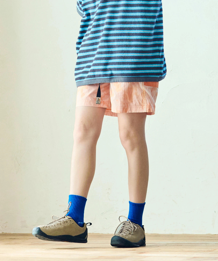 go slow caravan(ゴースローキャラバン) |ムラ染めNYLONショートパンツ (WOMENS)