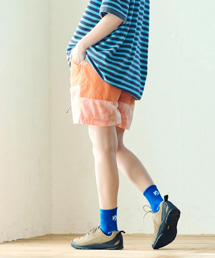 go slow caravan(ゴースローキャラバン) |ムラ染めNYLONショートパンツ (WOMENS)