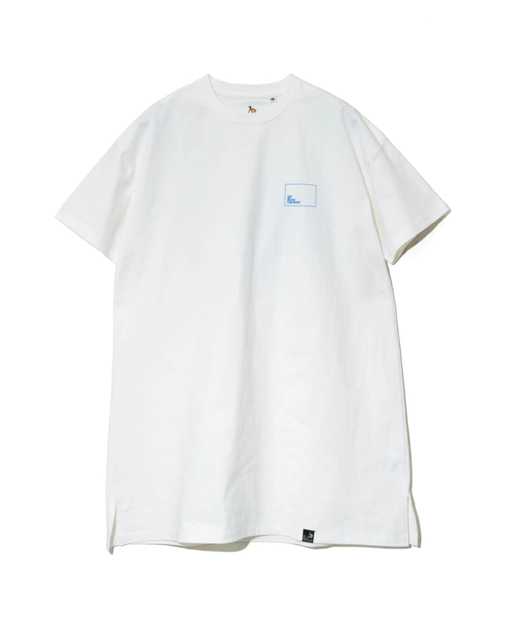 go slow caravan(ゴースローキャラバン) |USA/CスクエアLOGOバックプリントチュニック (WOMENS)