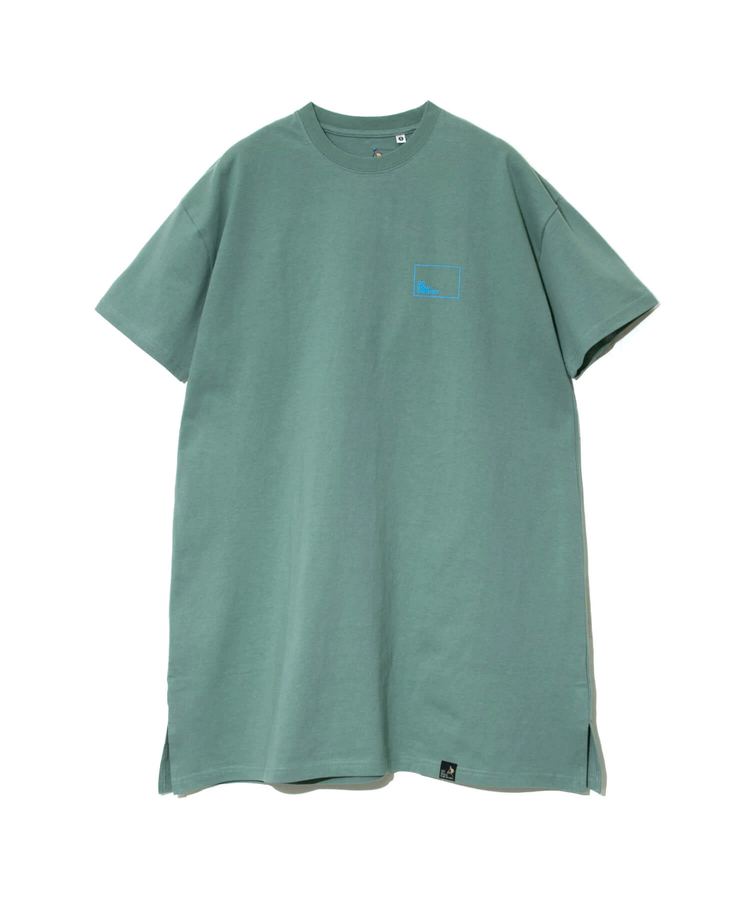 go slow caravan(ゴースローキャラバン) |USA/CスクエアLOGOバックプリントチュニック (WOMENS)