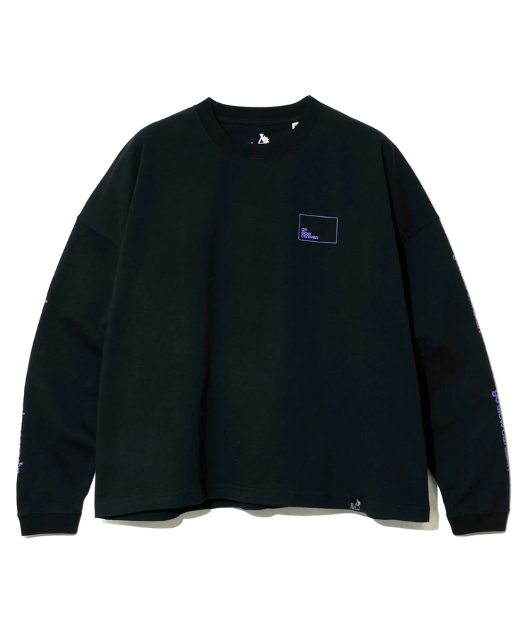 go slow caravan(ゴースローキャラバン) |USA/CスクエアLOGOバックプリントミドルTEE (WOMENS)