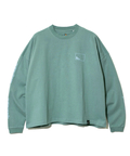 go slow caravan(ゴースローキャラバン) |USA/CスクエアLOGOバックプリントミドルTEE (WOMENS)