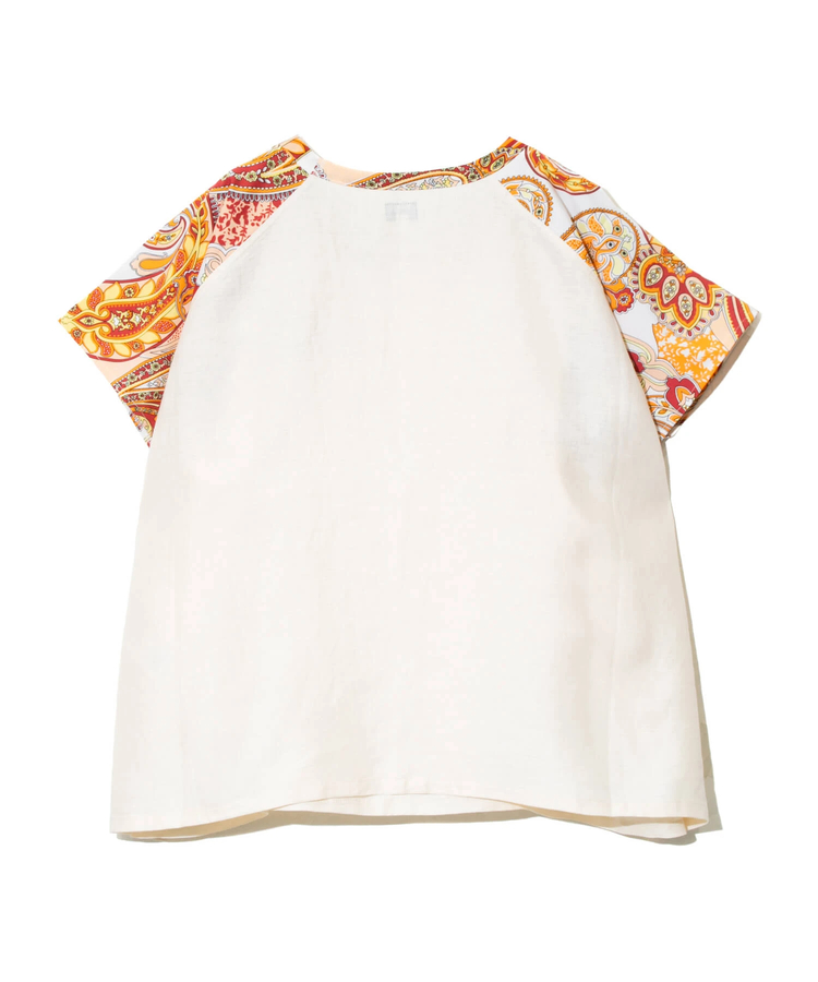 go slow caravan(ゴースローキャラバン) |総柄切替ポンチョTEE (WOMENS)