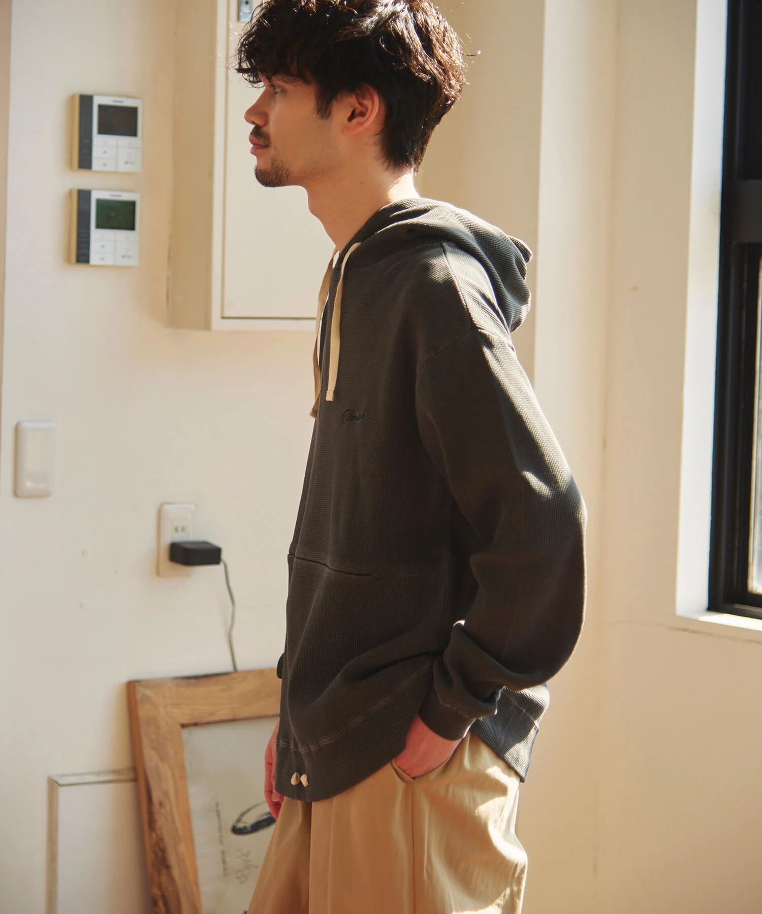 COBMASTER/コブマスター ピグメントワッフルパーカー (MENS