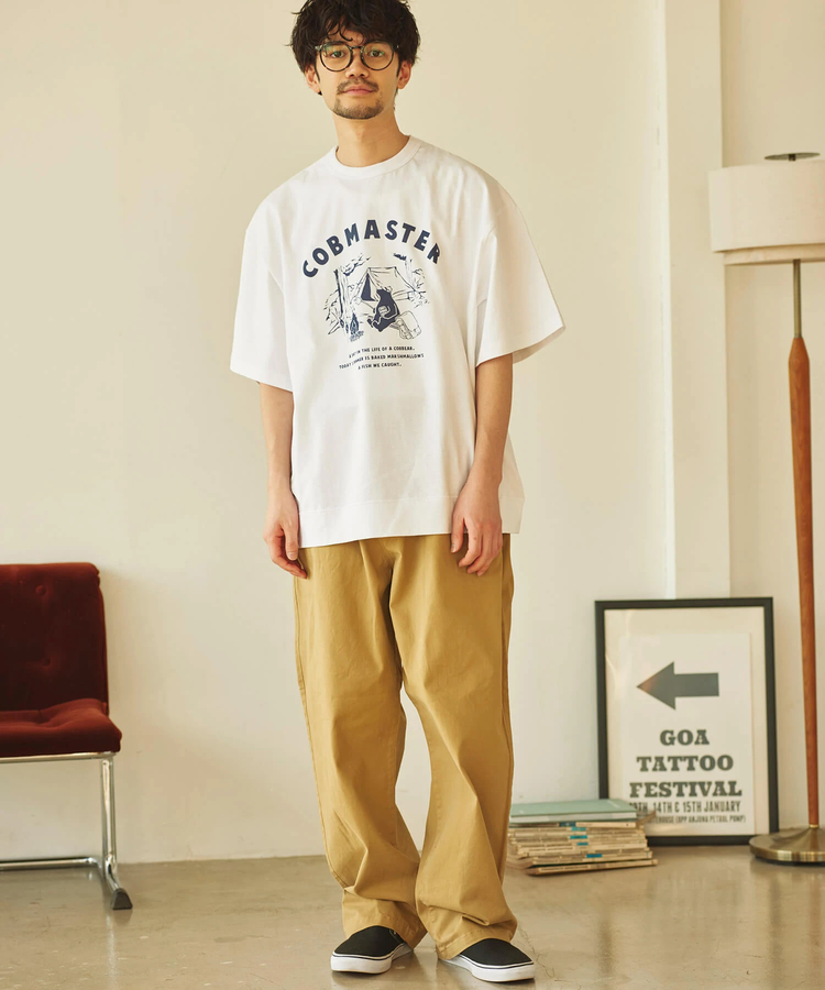 go slow caravan(ゴースローキャラバン) |COBMASTER/コブマスター ビッグスウェットTEE《カレッジ風》(MENS)