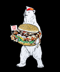 go slow caravan(ゴースローキャラバン) |【DOMDOM×GSC】USA/CカニバーガークマTEE (MENS/WOMENS)